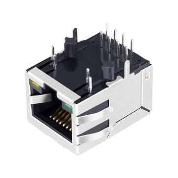 Совместимость с YDS 13F-63GYDSZ2NL LINK-PP LPJ4011ABNL 10/100 Base-T 1x1-портовый разъем RJ45 «мама», контакт вниз, зеленый/желтый светодиод, изображение 3
