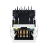Συμβατό με Halo HFJ11-1G02E-L12V3RL LINK-PP LPJG0805GENL 100/1000 Base-T Cat6 Gigabit RJ45 Magjack Tab Down Green/Yellow LED αντίχειρας εικόνας 2