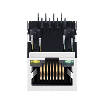 Compatibile con Pulse JXR0-0015NLT LINK-PP LPJ4011BBNL Modulo connettore filtro RJ45 a porta singola con LED verde/giallo 10/100 Base-T (immagine 2)