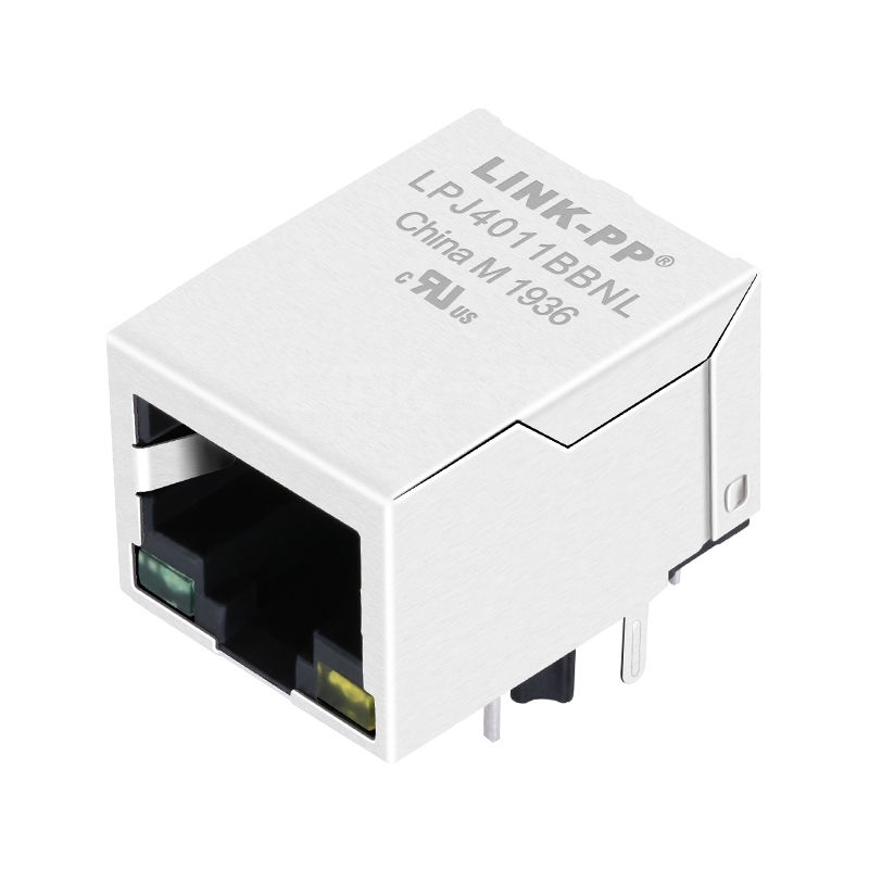 RB1-1D5F8K1D Compatible LINK-PP LPJ4011BBNL 10/100 Base-T 1x1 Port RJ45 Connector Integrated with Transformer Tab Down Green/Yellow Led