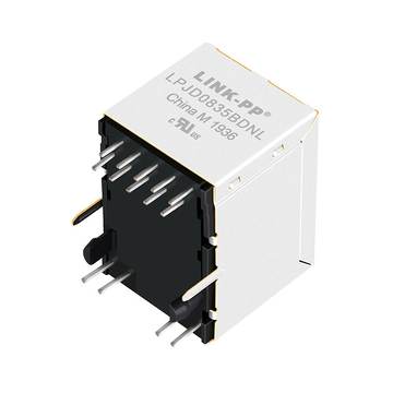 Hanrun HR871190A compatibel LINK-PP LPJD0835BDNL 10/100/1000 Base-T gele/groene LED verticale RJ45-aansluiting met magneten afbeelding 2