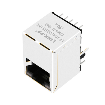 LPJD4835B51NL vertical rj45 magjack 10 100 1000 base-t green yellow yellow green led image 5
