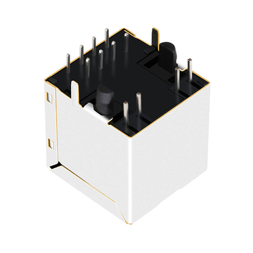 LPJD0011-8BENL Κάθετος σύνδεσμος RJ45 10/100 Base-T με ενσωματωμένο μαγνητικό στοιχείο Πράσινη/κίτρινη εικόνα LED 3
