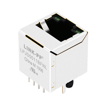 LPJD0011BFNL 10/100 Base-T RJ45 verticale Ethernet-connector Groen/Groen LED-afbeelding 3