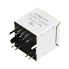 Compatível com vários modelos XMV-9813-8812-S0L2T1-B LINK-PP LPJD0012BGNL Conector magnético vertical RJ45 10/100 Base-T com LED amarelo/verde (imagem em miniatura 2)