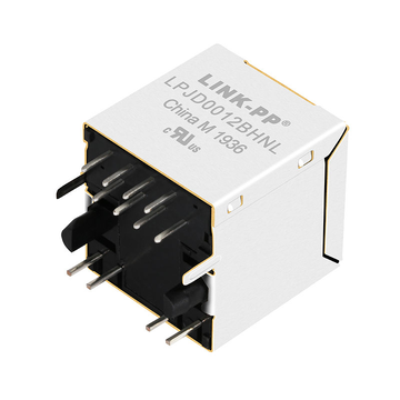 パルス J1AT11ZCC2 互換 LINK-PP LPJD0012BHNL 10/100 Base-T 緑/黄LED 垂直一体型RJ-45コネクタ 画像2