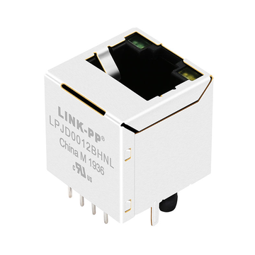 LPJD0012BHNL 10/100 Base-T Vertical Integrated RJ45 Connector Green/Yellow LED image 3