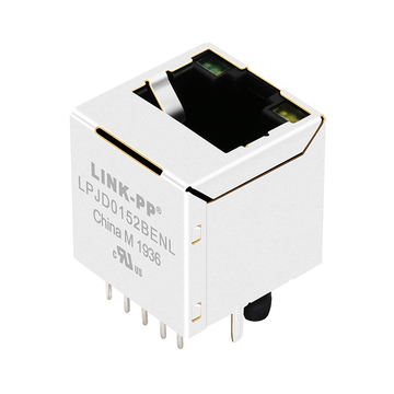 LPJD0152BENL 10/100 Base-T Vertikaler RJ45-Buchsenstecker mit grün-gelber LED-Anzeige (Bild 2)