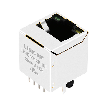 LPJD4012BHNL 10 100 base-t vertical rj45 magjack green&yellow led image 5
