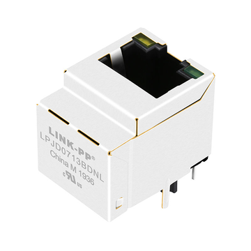 LPJD0713BDNL 100/1000 Base-T verticale RJ45 magnetische connector met gele/groene LED (afbeelding 3)