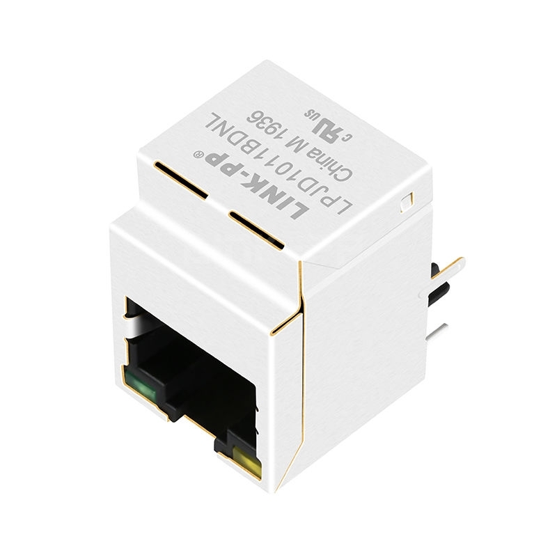 LPJD1011BDNL 10/100 Base-T Vertical RJ45 Magjack With Yellow/Green LED