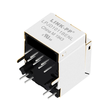 LPJD1011BENL 10/100 Base-T Вертикальный Ethernet RJ45 MagJack Желтый/зеленый светодиод (изображение 2)