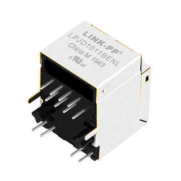 wurth mic24611-5104t-lf3 compatible link-pp lpjd1011benl 10 100 base-t vertical rj45 magjack green yellow led image 4
