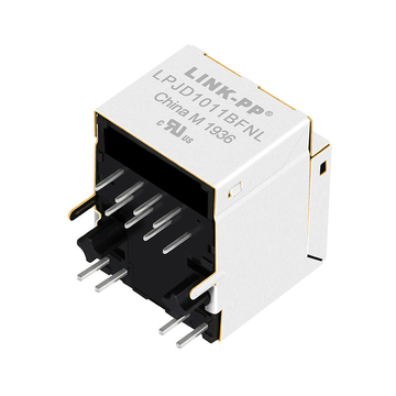 Connettore Ethernet RJ45 verticale LPJD1011BFNL 10/100 Base-T Verde/LED verde immagine 2