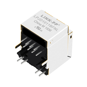 Tyco 1840419-1 Συμβατό LINK-PP LPJD1011BFNL 10/100 Base-T Κάθετος σύνδεσμος RJ45 Πράσινο/Πράσινο LED εικόνα 2