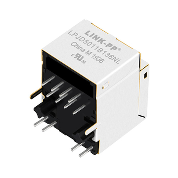 LPJD5011B136NL 10/100Base-T Integrated Vertical rj45 jack surface mount Green&Orange/Orange&Green LED image 2