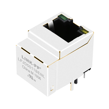 LPJD5011BENL 10/100Base-T RJ45 垂直ネットワークジャック 緑/黄LED画像3