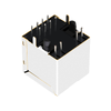 LINK-PP LPJD0012BENL 10/100Base-T Вертикальный разъем RJ45 для крепления на печатной плате Зеленый/желтый светодиод, изображение большого пальца 4