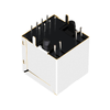 Compatible con múltiples XRJV-01V-4-D12-380 LINK-PP LPJD0012BENL Conector magnético vertical RJ45 Base-T 10/100 con LED verde/amarillo (imagen en miniatura 4)