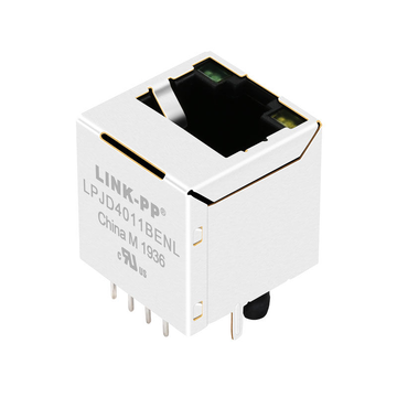 LPJD4011BENL 10/100 Base-T Vertical RJ45 Magnetic Jack Green/Yellow LED image 2