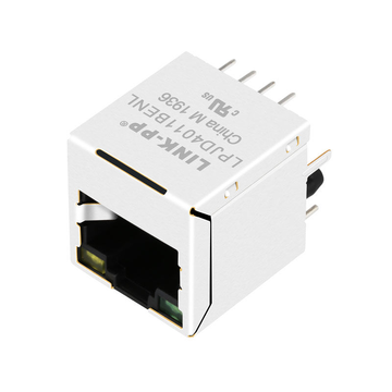 LPJD4011BENL 10 100 base-t vertical rj45 magjack green yellow led