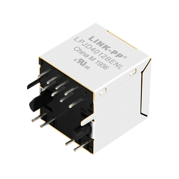 Compatibile con Pulse JXD2-0010NL LINK-PP Immagine 5 del connettore Ethernet RJ45 verticale femmina con LED verde/giallo LPJD4012BENL10/100 Base-T.