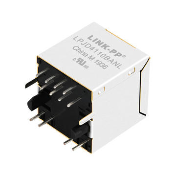 LPJD4110BANL 10/100 Base-T Geel/Groen LED 1x1 Poort Verticale RJ45 Connector afbeelding 3