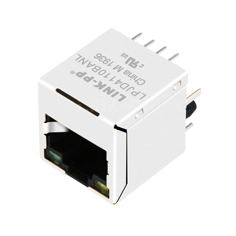 LPJD4110BANL 10/100 Base-T Yellow/Green LED 1x1 Port Vertical RJ45 Connector