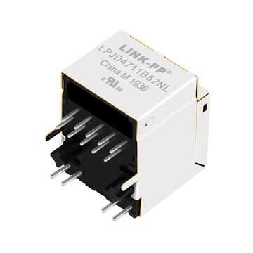 Tyco 1840472-5 Συμβατό LINK-PP LPJD4711B52NL 10/100/1000 Base-T Πράσινο&Κίτρινο/Πράσινο LED Κάθετο μαγνητικό RJ45 Jack εικόνα 2