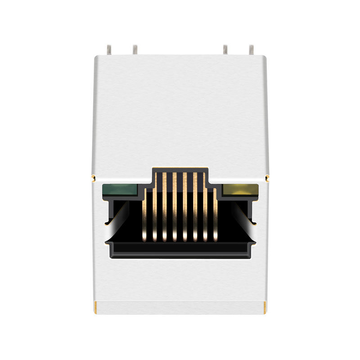 LPJD5049BENL موصل إيثرنت صناعي عمودي RJ45 من نوع Base-T 10/100 مزود بمؤشر LED أخضر/أصفر وتقنية PoE+ مع صمام ثنائي مقوم (صورة 2)