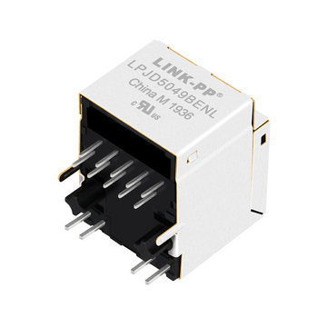 Wurth 7499210123A 互換 LINK-PP LPJD5049BENL 10/100 Base-T Vertical RJ45 POE+ Connector With Rectifier Diode Green/Yellow LED image 4