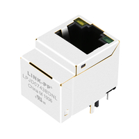 Conector Ethernet vertical LPJD0743BDNL 100/1000 Base-T RJ45 con LED amarillo/verde