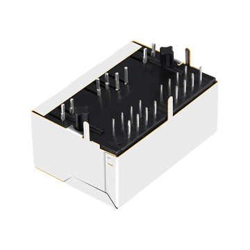 LPJ26226BENL 10/100 Base-T 8p8c Tab Down Green/Yellow LED 1x2 Port RJ45 Connector image 4