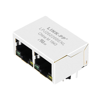 62F-1207GYDNW2NL Connecteurs 10/100 Base-T RJ45 1x2 ports 8p8c Languette vers le bas LED verte/jaune