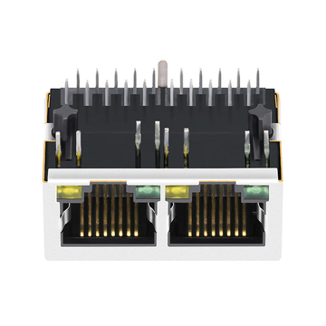 Compatible impulsion JXD0-2019NL LINK-PP LPJG26945BENL 10/100/1000 Base-T 10P8C, connecteur RJ45 1x2, LED verte/jaune, image 2