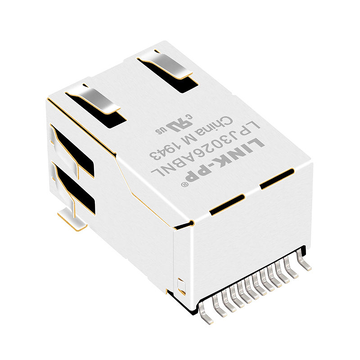 LPJ3026ABNL 10/100 Base-T Tab Up Πράσινο/Κίτρινο LED SMD RJ45 Ethernet Magjack εικόνα 3