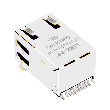 LPJ19325AHNL 10/100 Base-T Tab Up Groen/Geel Led SMT RJ45 FastJacks afbeelding 3