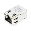 LPJ19665ACNL 10/100 Base-T Tab Up Green/Green Led STM Integrated RJ45 Connector thumb image 1