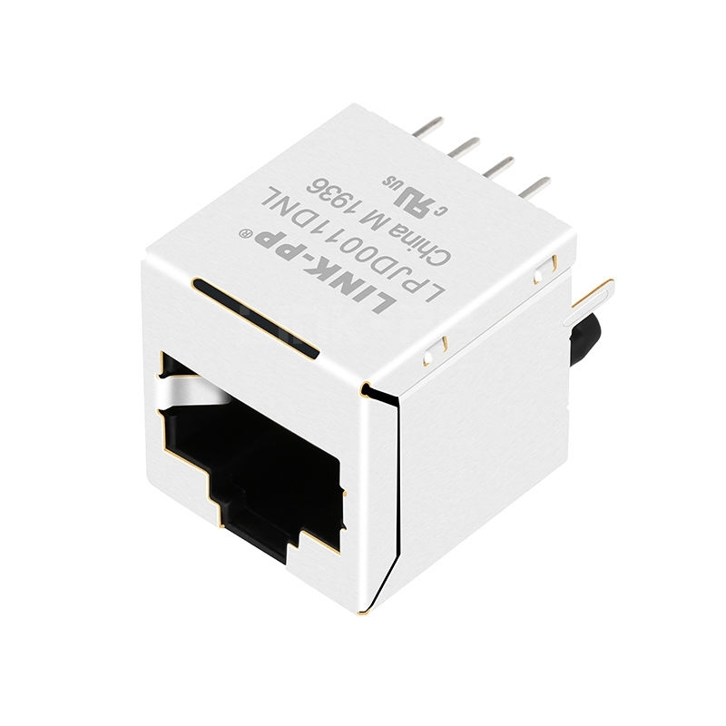 LPJD0011DNL 10/100Base-T Industrial Vertical RJ45 Magjack Without LED
