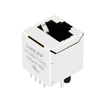 LPJD0011DNL 10 100 base-t industrial vertical rj45 magjack without led image 5