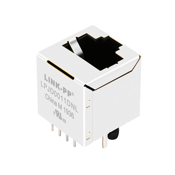 YDS 51F-1202ND2 Compatible LINK-PP LPJD0011DNL 10/100Base-T Without  LED Vertical Industrial RJ45 Ethernet Connector