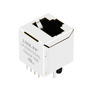 LPJD0012DNL LEDなし、45/10 Base-T統合磁気を備えた垂直RJ100コネクタ