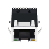 NOUS 7498011122AR Compatible LINK-PP LPJ19911ADNL Connecteur magnétique RJ45 CMS 10/100 Base-T avec languette vers le haut et LED jaune/verte (image miniature 2)