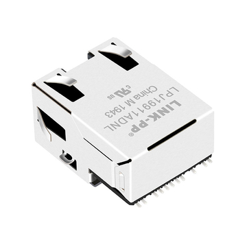 Wurth MIC38121-5356W-LF3 互換 LINK-PP LPJ19911ADNL 10/100 Base-T STM RJ45 Jack With magnetics Tab Up Yellow/Green Led image 4
