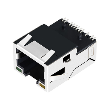 Wurth 7498011241R Συμβατό LINK-PP LPJ19911ADNL 10/100 Base-T STM RJ45 Connector With magnetics Tab Up Yellow/Green Led image 5