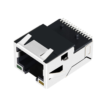 Wurth MIC38121-5356R-LF3 Compatibel LINK-PP LPJG19661AGNL 10/100 Base-T SMT RJ45 Connector with Transformer Tab Up Yellow/Green LED image 2