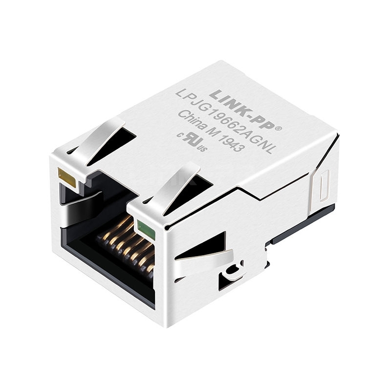 WE 7498111120 Compatible LINK-PP LPJG19662AGNL 10/100 Base-T  Yellow/Green LED Tab Up SMT RJ45 connector in stock
