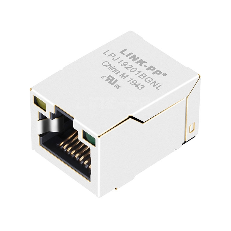 Bothhand GE5T3013-LC Compatible LINK-PP LPJ19201BGNL 10/100 Base-T SMD Side Entry Pcb RJ45 Jack Tab Up Yellow/Green Led