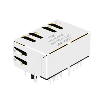 X Multiple XMG-02G-5-D22-4-171-SS Συμβατό LINK-PP LPJ26404AFNL 10/100 Base-T 8p8c Tab Down Πράσινο/Πράσινο LED 1x2 Θύρα Ethernet RJ45 Σύνδεσμος εικόνα 5