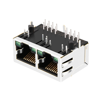 LPJ26404AFNL 10/100 Base-T 8p8c Tab Down Green/Green LED 1x2 Port Ethernet RJ45 Connector image 5